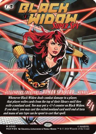Black Widow, Super Spy (Borderless) (0393) (MSH - Marvel Super Heroes)