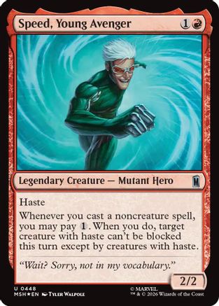 Speed, Young Avenger (Surge Foil) (MSH - Marvel Super Heroes Foil)