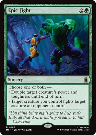 Epic Fight (MSH - Marvel Super Heroes Foil)