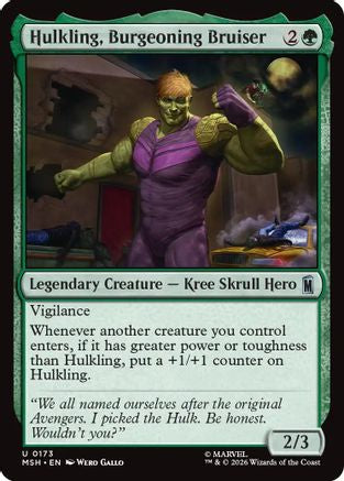 Hulkling, Burgeoning Bruiser (MSH - Marvel Super Heroes Foil)
