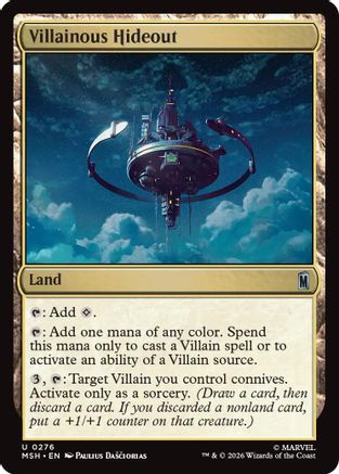 Villainous Hideout (MSH - Marvel Super Heroes Foil)