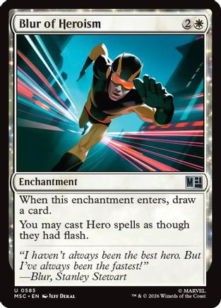 Blur of Heroism (MSC - Commander: Marvel Super Heroes Foil)