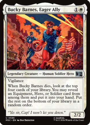 Bucky Barnes, Eager Ally (MSC - Commander: Marvel Super Heroes Foil)