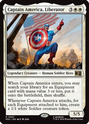 Captain America, Liberator (MSC - Commander: Marvel Super Heroes)