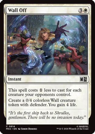 Wall Off (MSC - Commander: Marvel Super Heroes)