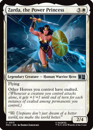 Zarda, the Power Princess (MSC - Commander: Marvel Super Heroes Foil)