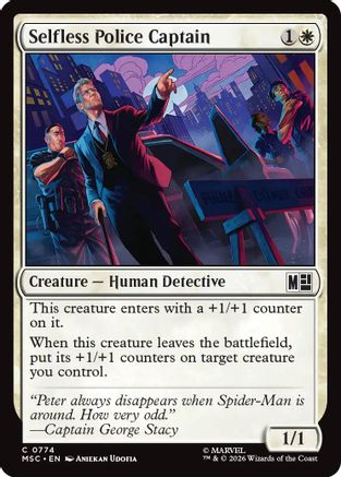 Selfless Police Captain (MSC - Commander: Marvel Super Heroes Foil)