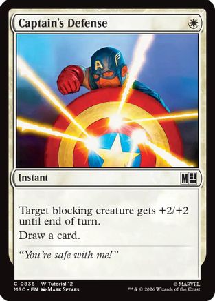 Captain's Defense (MSC - Commander: Marvel Super Heroes)