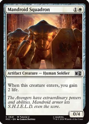 Mandroid Squadron (MSC - Commander: Marvel Super Heroes)