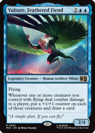Vulture, Feathered Fiend (MSC - Commander: Marvel Super Heroes Foil)