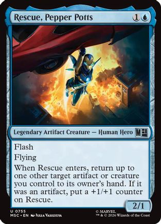 Rescue, Pepper Potts (MSC - Commander: Marvel Super Heroes Foil)