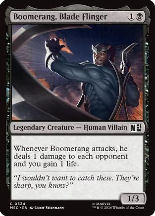 Boomerang, Blade Flinger (MSC - Commander: Marvel Super Heroes)