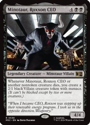 Minotaur, Roxxon CEO (MSC - Commander: Marvel Super Heroes Foil)