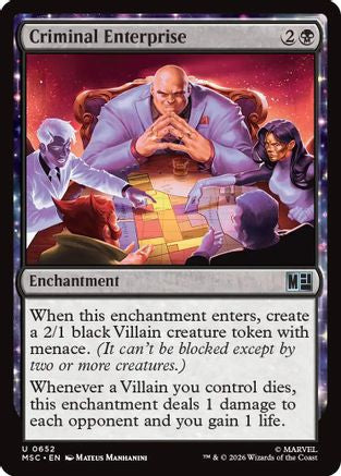 Criminal Enterprise (MSC - Commander: Marvel Super Heroes)