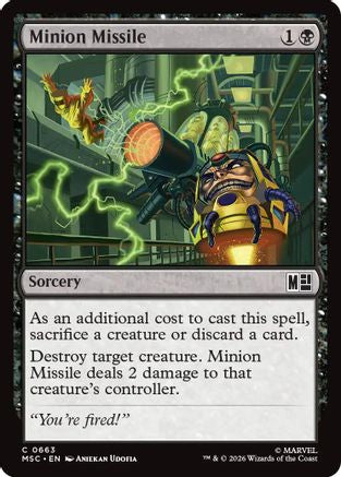 Minion Missile (MSC - Commander: Marvel Super Heroes)