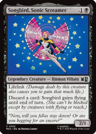 Songbird, Sonic Screamer (MSC - Commander: Marvel Super Heroes)