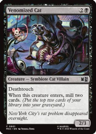 Venomized Cat (MSC - Commander: Marvel Super Heroes)