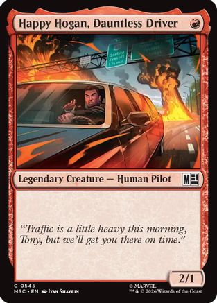Happy Hogan, Dauntless Driver (0545) (MSC - Commander: Marvel Super Heroes Foil)
