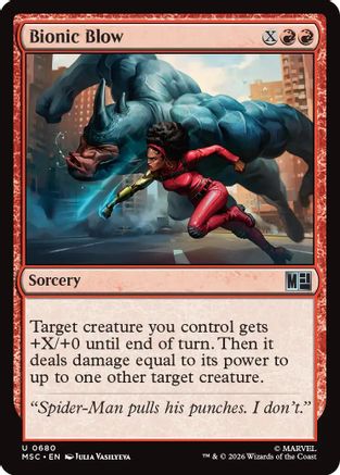 Bionic Blow (MSC - Commander: Marvel Super Heroes Foil)