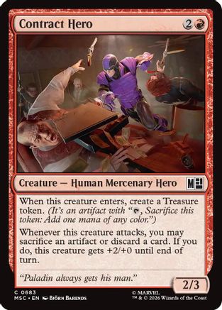 Contract Hero (MSC - Commander: Marvel Super Heroes Foil)