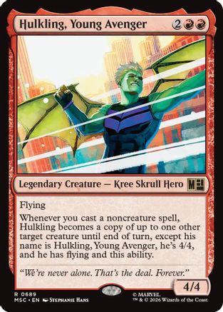 Hulkling, Young Avenger (MSC - Commander: Marvel Super Heroes Foil)