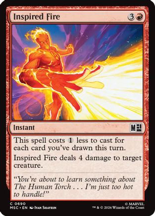 Inspired Fire (MSC - Commander: Marvel Super Heroes)
