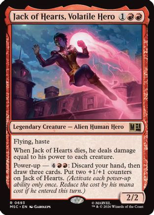 Jack of Hearts, Volatile Hero (MSC - Commander: Marvel Super Heroes Foil)