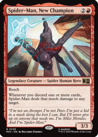 Spider-Man, New Champion (MSC - Commander: Marvel Super Heroes Foil)