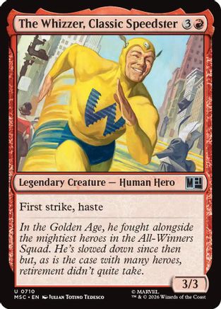 The Whizzer, Classic Speedster (MSC - Commander: Marvel Super Heroes Foil)