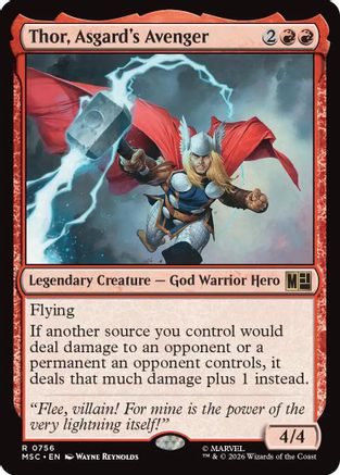 Thor, Asgard's Avenger (MSC - Commander: Marvel Super Heroes Foil)