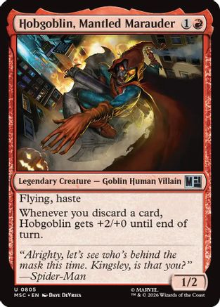Hobgoblin, Mantled Marauder (MSC - Commander: Marvel Super Heroes Foil)