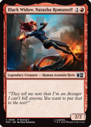Black Widow, Natasha Romanoff (MSC - Commander: Marvel Super Heroes)