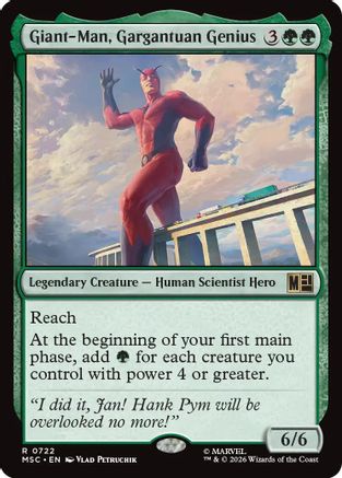 Giant-Man, Gargantuan Genius (MSC - Commander: Marvel Super Heroes)