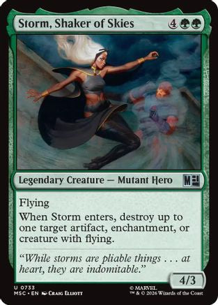 Storm, Shaker of Skies (MSC - Commander: Marvel Super Heroes Foil)