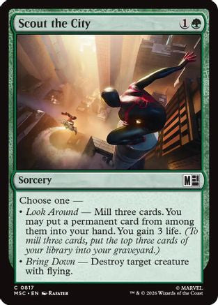 Scout the City (MSC - Commander: Marvel Super Heroes Foil)