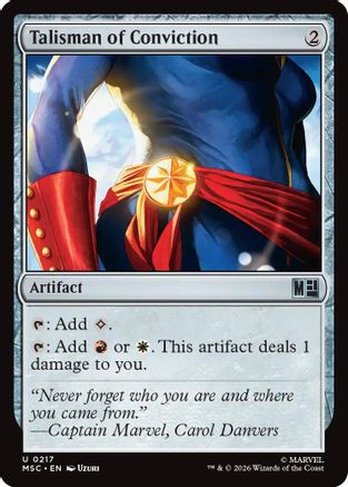 Talisman of Conviction (MSC - Commander: Marvel Super Heroes)