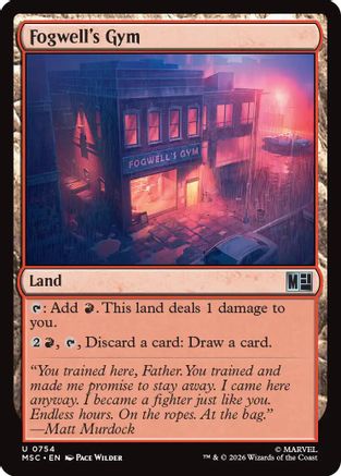 Fogwell's Gym (MSC - Commander: Marvel Super Heroes Foil)