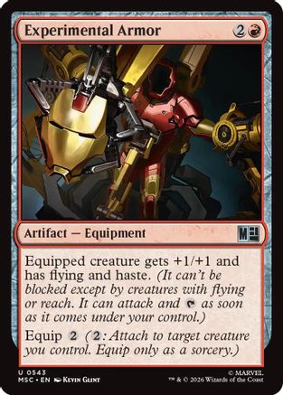 Experimental Armor (MSC - Commander: Marvel Super Heroes Foil)