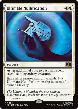 Ultimate Nullification (Surge Foil) (MSC - Commander: Marvel Super Heroes Foil)