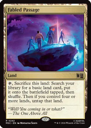 Fabled Passage (Surge Foil) (MSC - Commander: Marvel Super Heroes Foil)