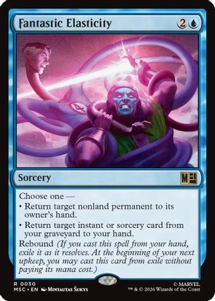 Fantastic Elasticity (Surge Foil) (MSC - Commander: Marvel Super Heroes Foil)