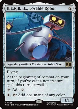 H.E.R.B.I.E., Lovable Robot (MSC - Commander: Marvel Super Heroes)