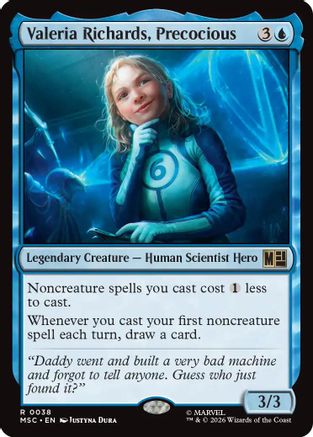 Valeria Richards, Precocious (Surge Foil) (MSC - Commander: Marvel Super Heroes Foil)