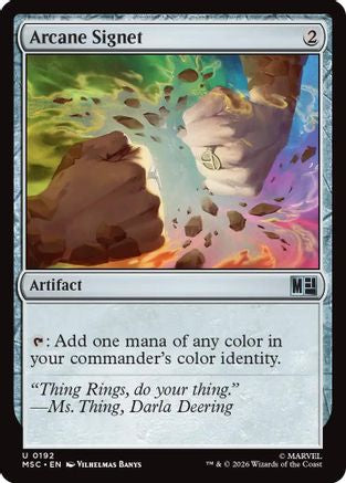 Arcane Signet (0192) (Surge Foil) (MSC - Commander: Marvel Super Heroes Foil)