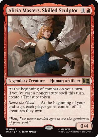 Alicia Masters, Skilled Sculptor (MSC - Commander: Marvel Super Heroes)