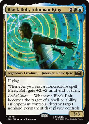Black Bolt, Inhuman King (MSC - Commander: Marvel Super Heroes)