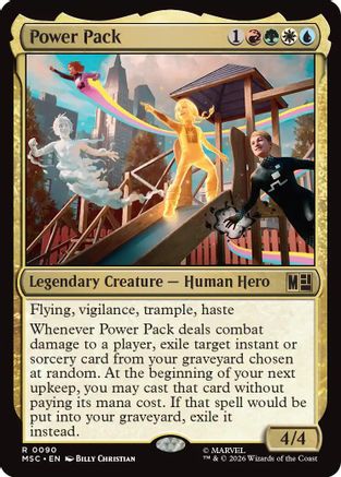 Power Pack (Surge Foil) (MSC - Commander: Marvel Super Heroes Foil)