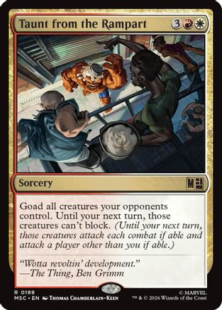 Taunt from the Rampart (MSC - Commander: Marvel Super Heroes)