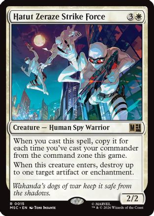 Hatut Zeraze Strike Force (Surge Foil) (MSC - Commander: Marvel Super Heroes Foil)