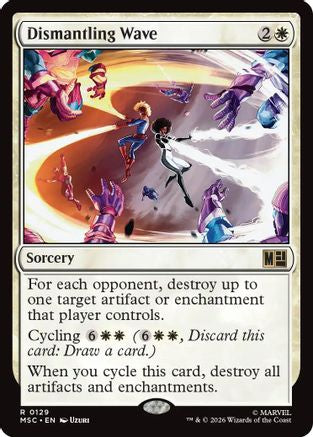 Dismantling Wave (Surge Foil) (MSC - Commander: Marvel Super Heroes Foil)